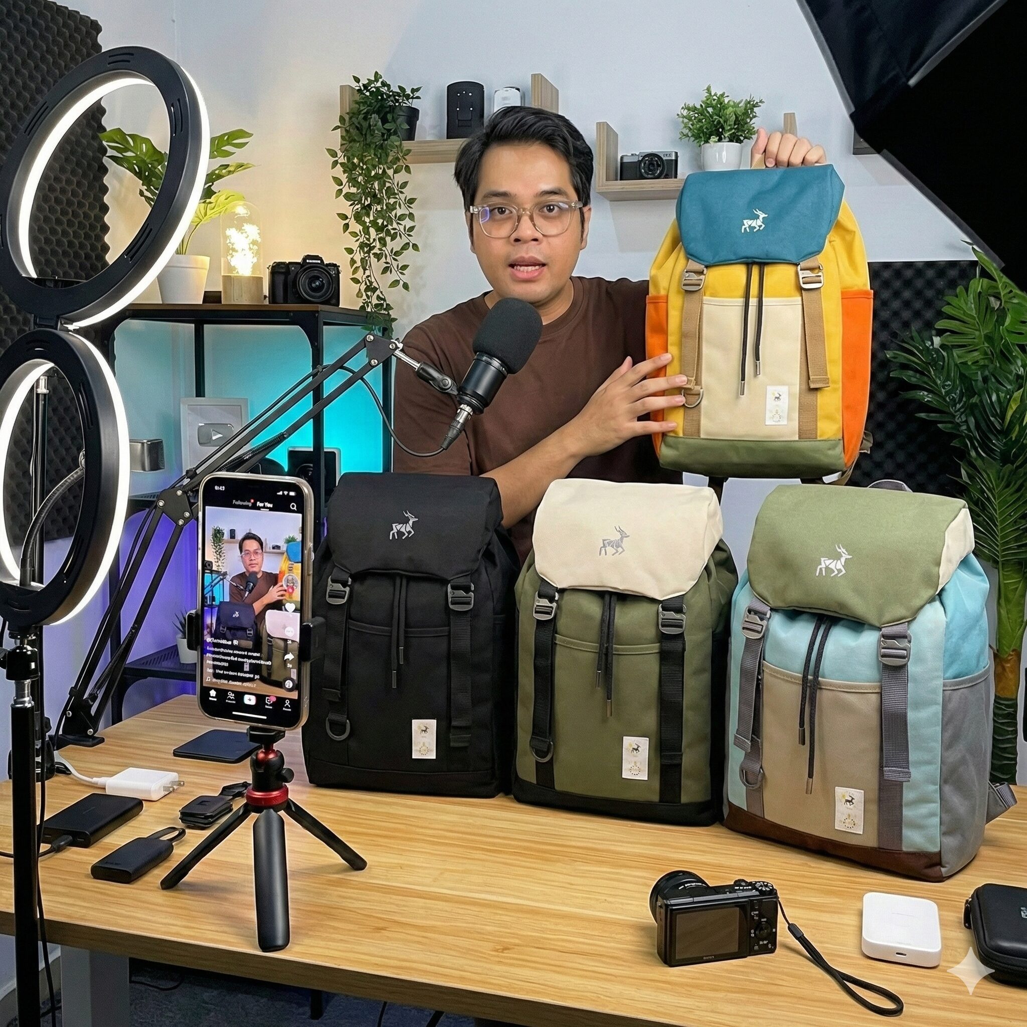 Svggest Backpack - Tas Ransel Reindeer Classic Mix 19.5 L Backpack For Travelling - Tas Laptop Material Kanvas Tas Kuliah