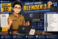 Shortcut Penting Pada Blender 3.4 - viccry.id
